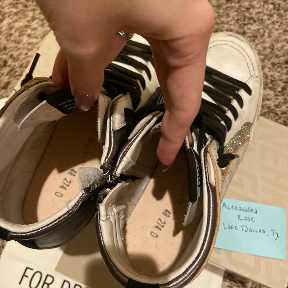 HTF NIB Golden Goose gunmetal slides size 40 - Picture 4 of 4